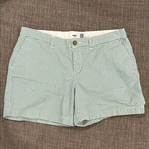 Old Navy Green Shorts Classic Gingham